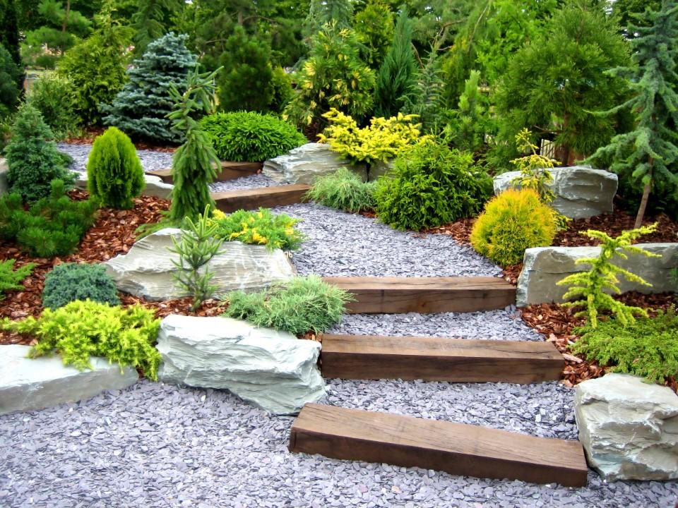 escalier jardin